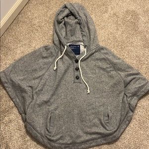Gray American Eagle Poncho